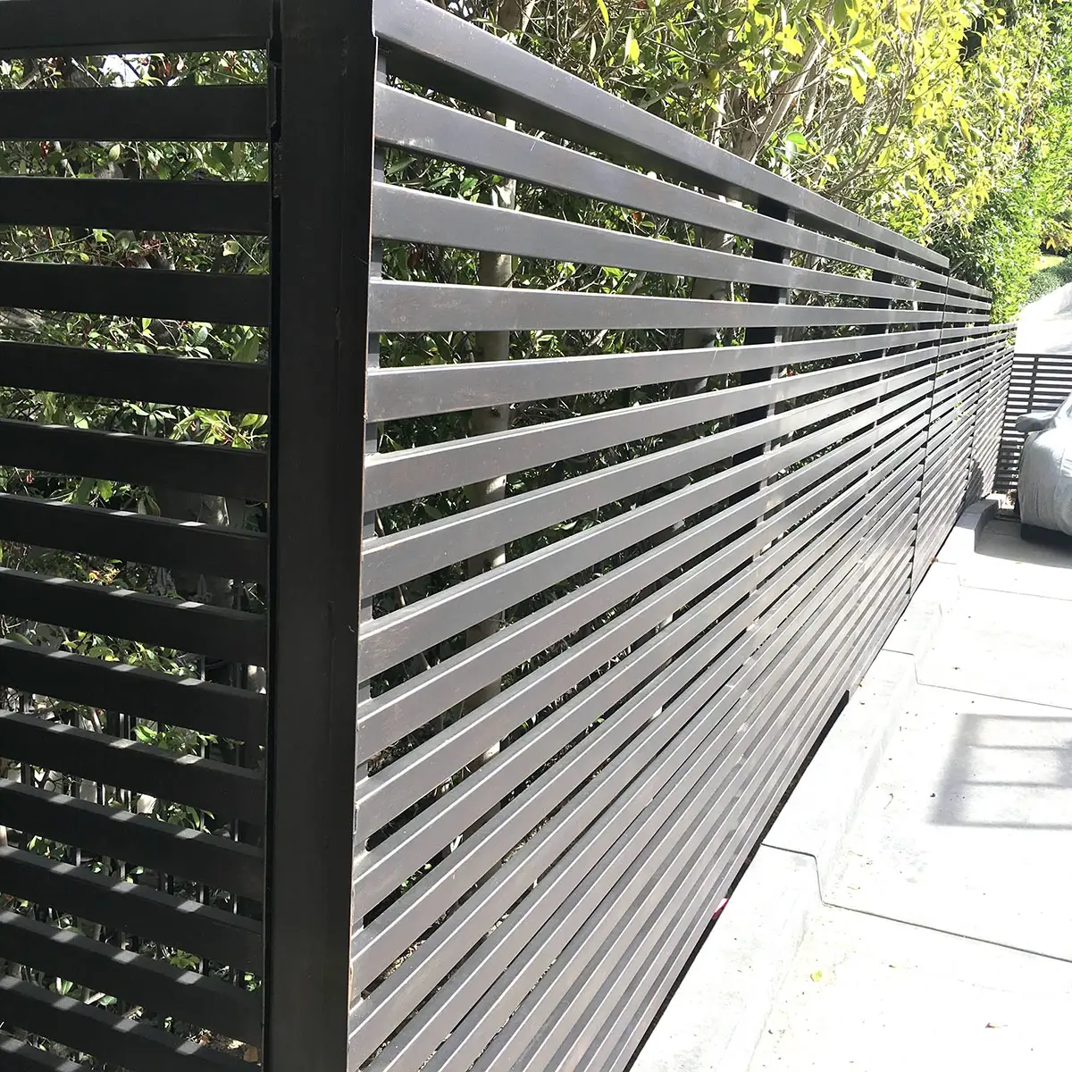 Custom wrought iron fence installed in the Bay Area