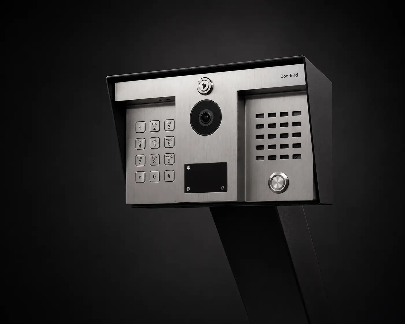 Video intercom and keypad at a Los Gatos driveway gate