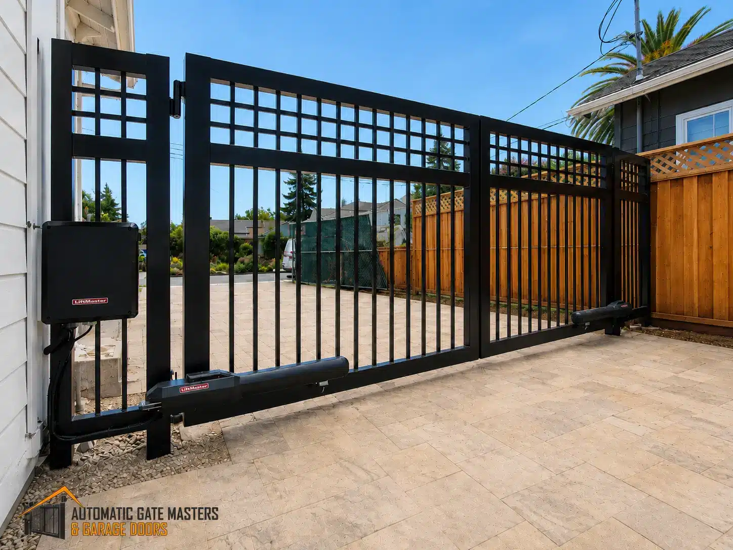 Swing gate installation on a Los Gatos driveway